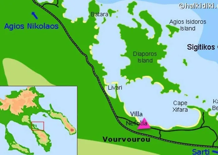 Feriehus Nefolia Vourvourou